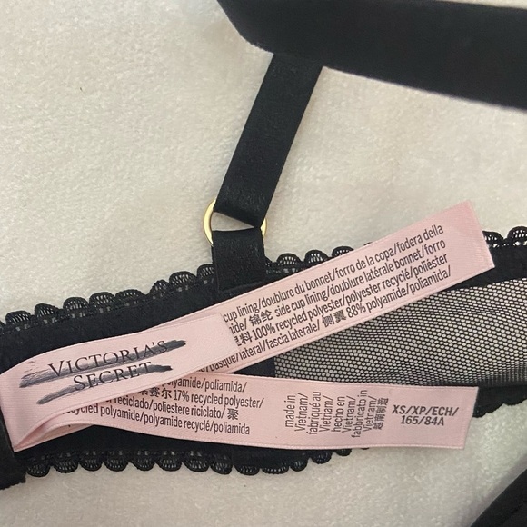 New! Victoria's Secret Wicked Unlined Rose Lace Apron Set XS 1685 - Picture 4 of 9